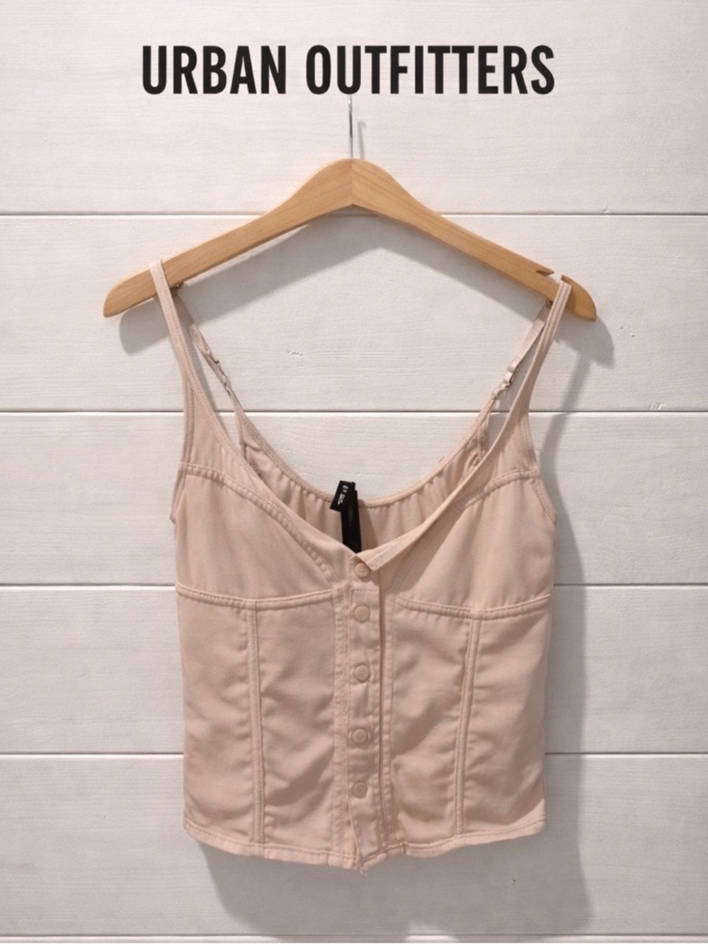 Out From Under Blush Corset-Style Crop Top - Size S